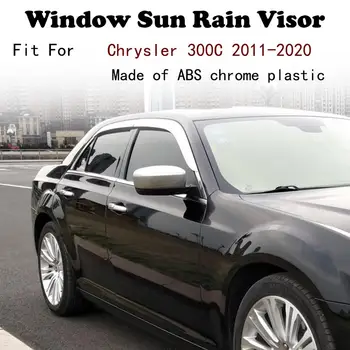 ABS Cromat Fereastră din material plastic Viziera de Aerisire Nuante Soare Ploaie Garda accesorii auto Pentru Chrysler 300C 2011-2020