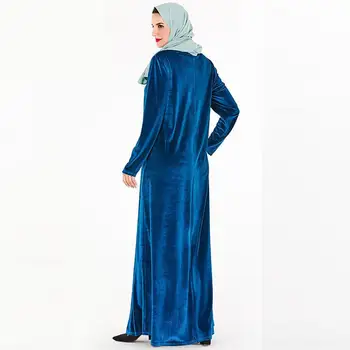 Orientul Mijlociu Abaya 2021new Moda Arab Supradimensionate, Dimensiunea Femei Brodate Musulman Rochie Casual Cu Turban Pentru Femei Haina