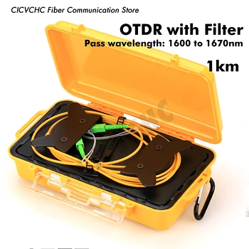 Filtrat 1625nm Live Fibre Filtru cu OTDR Lansa Cutie de Cablu 1km SC APC SC APC Modul Single