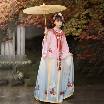 De Vânzare la cald Hanfu stil Chinezesc lenjerie fusta trei piese costume Elegante Lungi Islamic Femei Modestă Poarte Îmbrăcăminte Seturi WY159