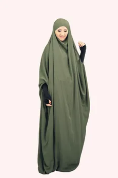 Eid Musulman-O Singură Bucată De Rugăciune Femei Hijab Rochie Dubai Aeriene Abayas Burqa Partid Islamic Arabă Kimono Caftan Lung Robe Jalabiya