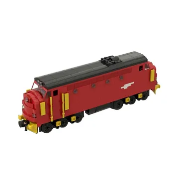 Crăciun Roșu City Tren Locomotiva Diesel High-Tech Blocuri Locomotive Cu Abur De Cale Ferată Cărămizi Jucării Copil Cadouri