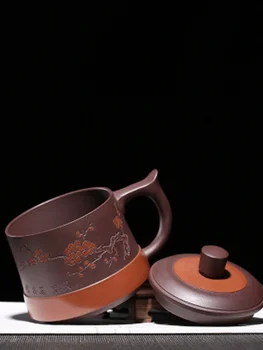 Yixing Zisha Ceașcă de ceai Lut Violet Cana cu Capac Injectorul Manual Kung fu Cupe 560ml de Înaltă Calitate, Design Nou, Picătură de Transport maritim