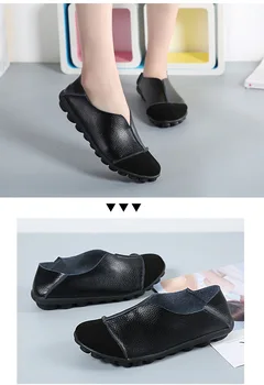 Pantofi lucrați manual În 2020 Primăvara și Toamna Noua Moale Plat cu Toc Pantofi Casual sex Feminin, Seria Pompe