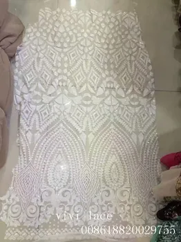 5yards yy1230 africane cele mai noi paillette bună calitate sequin net tul plasă de dantelă de nunta /rochie de seara