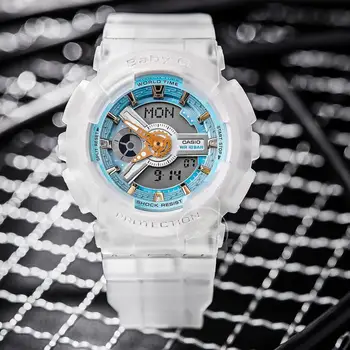 Ceas Casio Baby g femei ceasuri de top de brand de lux set Impermeabil LED digital jeleu Transparent translucid femei ceas reloj rel