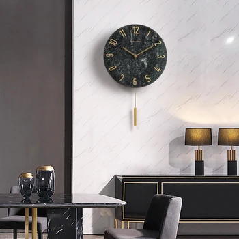 Nordic Ceasuri De Perete Home Decor Creativ, Modern, De Lux Ceramice Acasă Ceas Cu Pendul De Ceas De Perete Camera De Zi Reloj Cocina Cadou