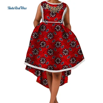 Dashiki Africane Rochii pentru Femei Bazin Riche de Imprimare Cowboy Rochii Femei din Africa de Îmbrăcăminte Mozaic Rochii WY4738