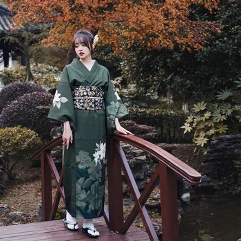 Quimono Yukata Tradicional Vestido Quimonos Gueixa Cosplay Feminino Obi Quimono Yukata Ff2603