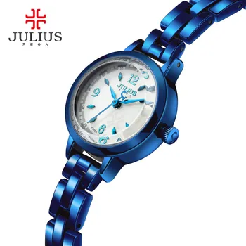 Noi Julius JA-865 Brand de Moda Cuarț Japoneză Movt Designer de Ceasuri Femei Ceas de Aur Doamnelor Brățară Rochie Reloj Mujer