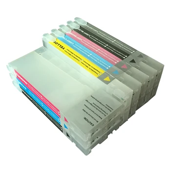 8pcs T6041-T6049 cartușele de cerneală reîncărcabile compatibil pentru epson 7800 9800 pro7800 pro9800 + cip resetat