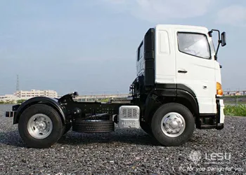 LESU 1/14 RC Camion Remorcă 4*2 Tractor cu Motor Model Șasiu de Metal Hino TAMIYA