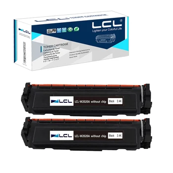 LCL 414A 414X W2020A (2-Pack,Negru) Toner Cartus Fara chip Compatibil pentru HP Color Laserjet Pro MFP M479fdw