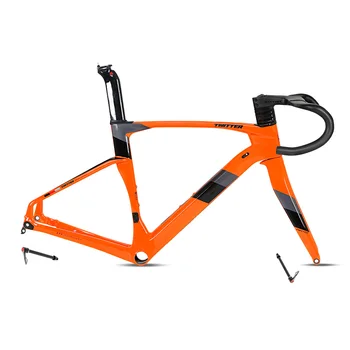 TWITTER carbon road bike cadru disc de frână 700C carbon disc cadru 12*142mm de Carbon biciclete seturile de cadre cu toate cablurile într-cadru de biciclete