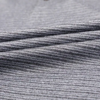 UCAK Brand Clasic de Bumbac cu Dungi Guler de Turn-down Tricou Barbati Haine de Toamna Noi Sosiri Streetwear Maneca Lunga T-Shirt U5695