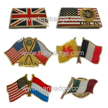 Steagul Personalizat Ace Personalizate Țară Insigne Singur Flagpin Brosa Ștanțare Smalț Moale Emblema