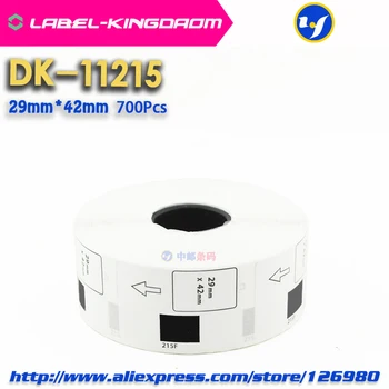 15 Role Compatibile DK-11215 Eticheta 29mm*42mm Compatibil pentru Brother Imprimantă de Etichete Toate Vin Cu Suport de Plastic 700Pcs/Rola