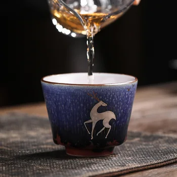 Stil Japonez Manual Kil Schimbarea Ceramice Cești De Ceai 4 Seturi De Master Cupe Singură Ceașcă Mare Teaset Cutie De Cadou