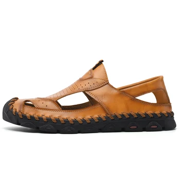 Zandalias sandalen sandles erkek couro pentru verano 2020 piele masculina sandalsslippers sandale heren om sandel homme de cauciuc