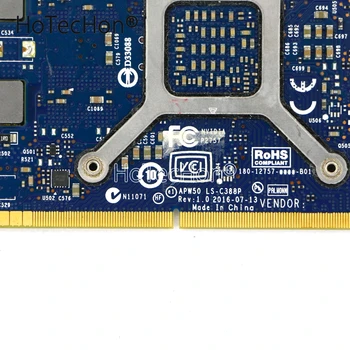 910536-001 / 911110-001 PCBA GFX Quadro M600M GDDR5 2GB placa Video MXM APW50 LS-C388P pentru HP ZBook 15 G3 stație de Lucru Mobilă