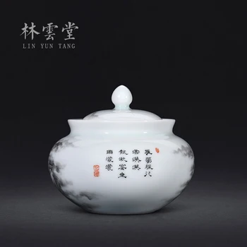 Muntele yandang templu cerneală de culoare ceai sigilat cutii de jingdezhen ceramică VASE decorative mobilier articole de mână