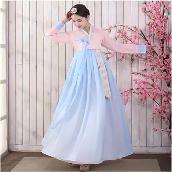 Asiatice tradiționale costum Femei coreeană Hanbok Rochie eleganta Coreea de Adult Dans purta Palatul Cosplay Performanță Îmbrăcăminte