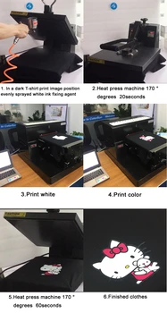100ml*5 DTG Textile Cerneală Kit Pentru DTG Imprimare Imprimantă Pentru Epson I3200 XP600 R2880 L1800 R1390 capului de Imprimare L805 DX5 DX7 Îmbrăcăminte de Cerneală