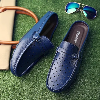 Baotou jumătate papuci barbati pedala tendință respirabil în aer liber, papuci toc leneș sandale noi de petrecere a timpului liber în timpul verii.