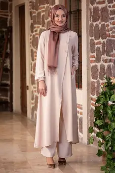 Piatra de culoare două bucăți femei rochie. Elegant și rochie de calitate. Rochie musulman. Noul sezon de moda. Made in Turcia. Caftan. Kaftan