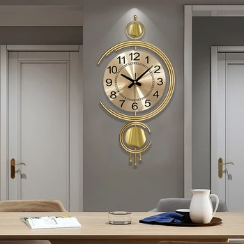 Ceas de perete design modern, camera de zi de decorare Creative 3D ceas de perete modern decor acasă Moda Simplu perete de Metal ceas digital