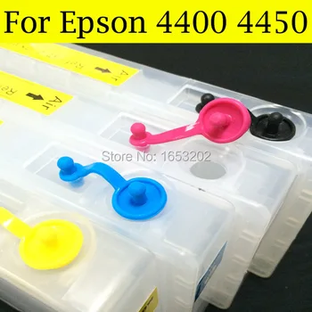 1 buc Chip Resetat + 4 Buc Cartuș de Cerneală Pentru Epson 4400 4450 Pentru EPSON Printer T6142 T6143 T6144 T6148 Cartuș de Cerneală