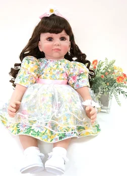 56cm Silicon Renăscut Baby Doll Jucării 22inch Vinil Printesa Copilul lol renăscut bonecas Cadou de Ziua mea Casă de Joacă Jucărie însoțească
