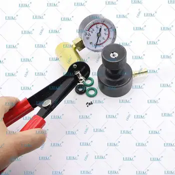 Injector Common Rail Ansamblul Supapei de Scurgere Tester pentru Bosch Etanșeitate Diagnsotic Tester Instrument Cu Manometru de Vid HNBR Oana Inel de Etanșare