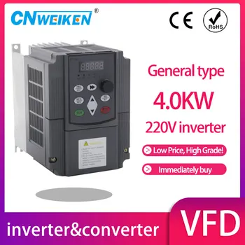 220V 1.5 KW/2.2 KW/3KW/4kw AC Drive Frecvență Variabilă Converter convertizor de frecvență Convertizor de Controler de Viteză invertor pentru CNC