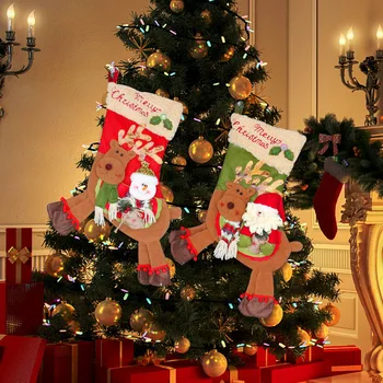 Iubirea umană de Crăciun, decoratiuni de Craciun tricot cadou șosete cadou de Crăciun ciorapi de Crăciun copac pandantiv tricota ciorapi de crăciun