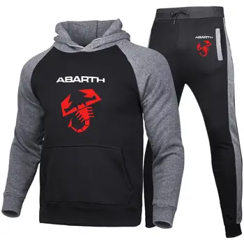 2021 nouă primăvară de toamnă Bărbați hoodie Abarth Masina Logo-ul de imprimare Barbati Negre de bumbac de înaltă calitate Sport