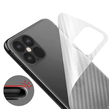 50pcs 3D Lucent Fibra de Carbon Înapoi de Film Pentru Protectorul de Ecran Telefon Universal Decorative Spate Autocolant Pentru Lama de Tăiere Mașină