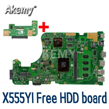 Akemy X555DG placa de baza Pentru Asus X555DG A555DG X555YI placa de baza laptop 4GB Test de munca Gratuit HDD bord