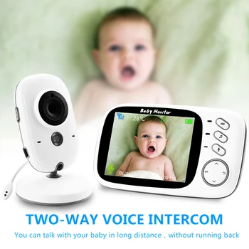 VB603 2.4 G Wireless Video Baby Monitor cu 3.2 Inch LCD 2 Way Audio Vorbim de Viziune de Noapte de Supraveghere Camera de Securitate de baby-sitter