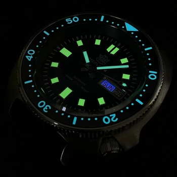 SD1970W Dive Watch Produs Nou Calendar Dublu Abalone STEELDIVE NH36 Mișcare Super-Luminos Bărbați 200M Impermeabil Ceas din Oțel