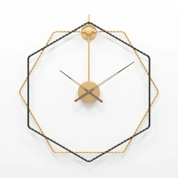 Nordic Creative Ceas De Perete Cu Design Modern Tăcut Geometrice Arta De Lux Ceas De Perete Camera De Zi Reloj Comparativ Decor Acasă