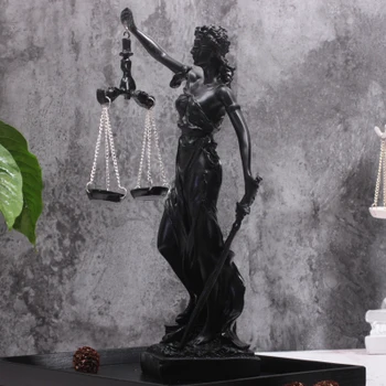 Zeita greaca de Justiție și Echitate Retro Meserii Acasă Decoratiuni Creative Europene Nostalgie Vin sculptura Acasă moare