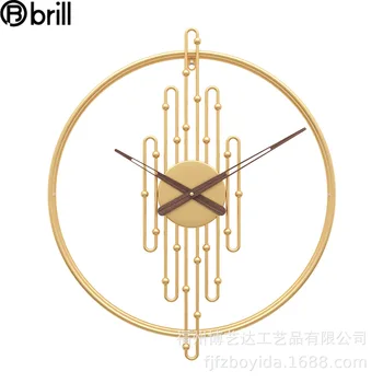 Fier forjat Ceas de Perete American de Creatie de Lux Ceas de Perete pentru Camera de zi Ceasuri de Perete, Ceasuri Decor Acasă de Moda Reloj Comparativ