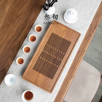 Creative Lemn Tava de Ceai Simplu Japoneză Placă de Drenaj Ceai de după-Amiază Tava Decoracion afcore. ax Comida Teaware Instrumente DI50CP