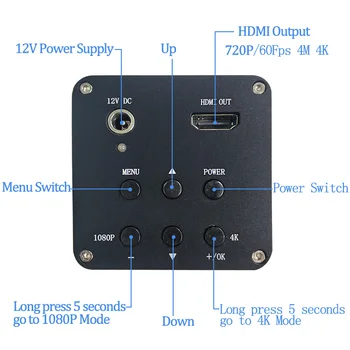 1080P, 4K UHD 8MP CMOS Digital Electronic Digital Industriale C mount Video Microscop, Camera foto De Telefon de Reparații de Predare Demonstrat