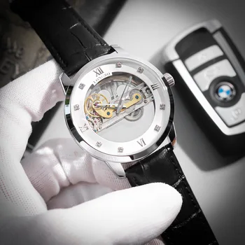 LONGBO Brand Nou pentru Bărbați Personalitate Fierbinte de Vânzare Ceas Automatic Gol Transparent Ceas Mecanic Bărbați Mechanical Ceas de mână