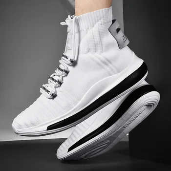 2021 barbati pantofi simpli îngroșat casual pantofi de sport valul sălbatic care rulează pantofi de bumbac ușoare caldă non-alunecare pantofi