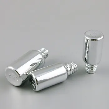 Reîncărcabile de Argint Flacoane de Sticlă cu Negru Fenolici Con Căptușite Capace pentru Uleiurile Esențiale Lichide 5 ml 10 ml 30 ml 50 ml 100 ml 200PCS