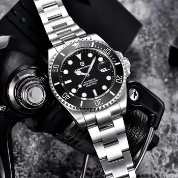 PAGANI bărbați ceas mecanic automatic ceas barbati brand de moda din oțel inoxidabil curea impermeabil sporturi ceas relogio masculino