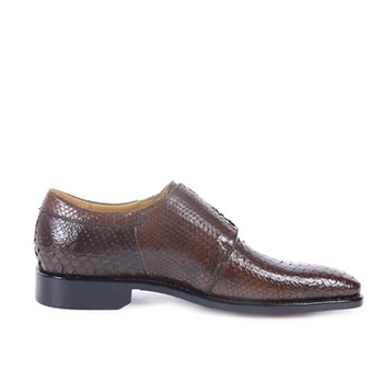Hulangzhishi import Python piele barbati pantofi rochie Pure manual confortabil banchet data Bărbați formale pantofi de piele de sarpe pantofi